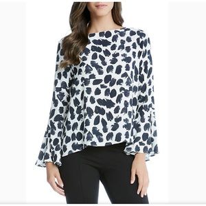 Karen Kane Boatneck Bell Sleeve Top